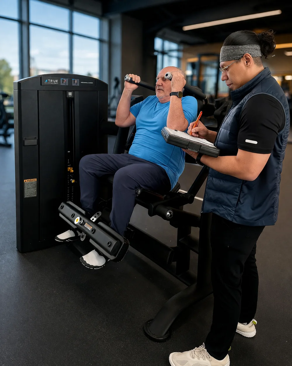 Personal training session at HolysticFIT in Fairfield, Iowa